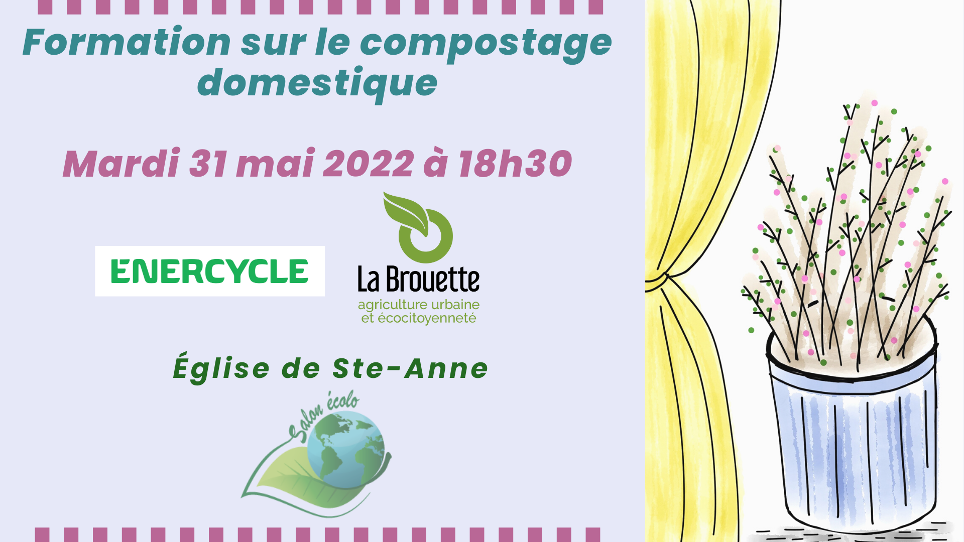Atelier/conférence sur le compostage, par La Brouette/Énercycle